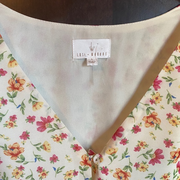 {Lost&Wander} floral cottage mini dress - Picture 10 of 15